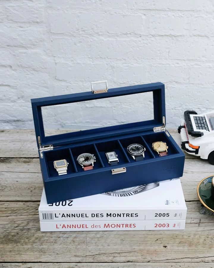 Watch Box Jean - Navy - علبة مجوهرات