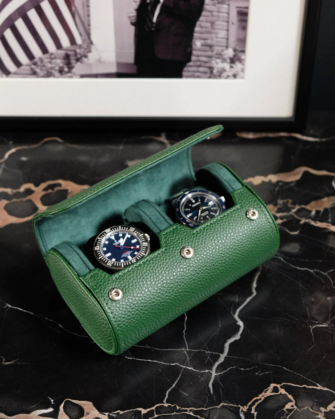 Watch Travel Box James - Green - علبة مجوهرات