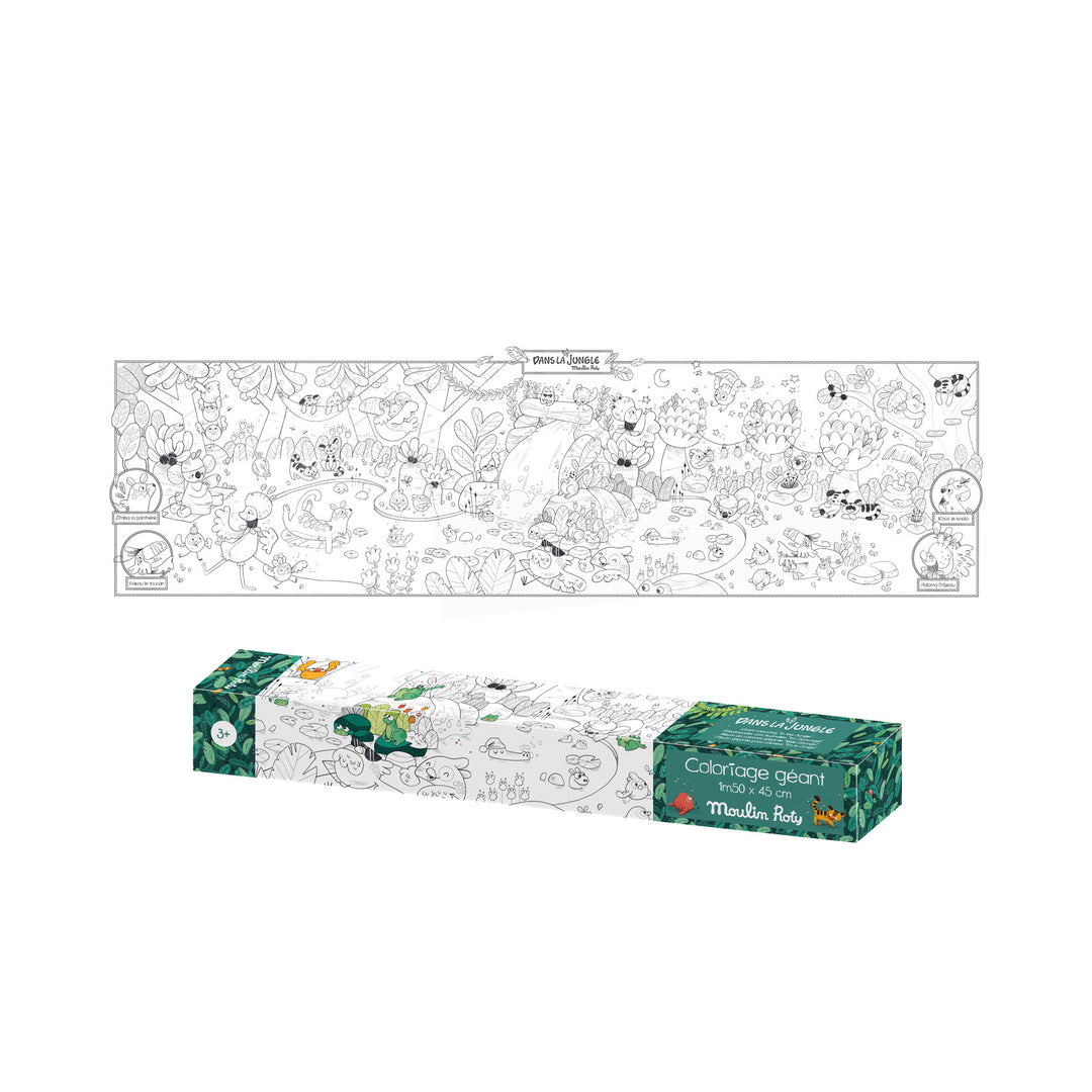 Dans la Jungle - Giant Colouring Poster  - ألعاب الأطفال
