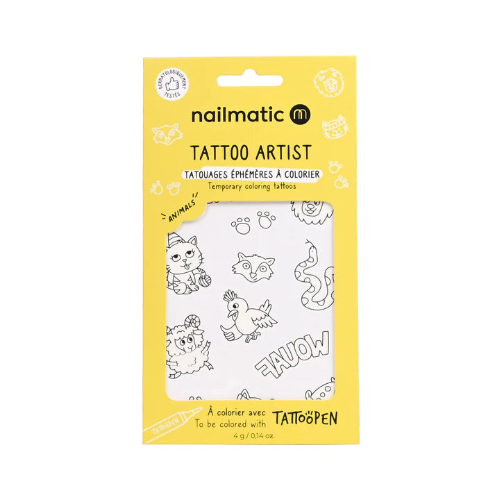 Coloring Tattoo Board Animals - اكسسوارات التجميل