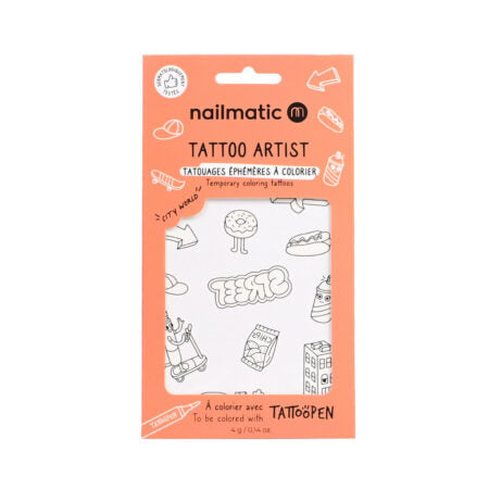 Coloring Tattoo Board City World - اكسسوارات التجميل