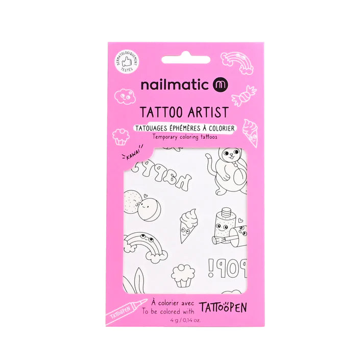 Coloring Tattoo Board Kawai - اكسسوارات التجميل