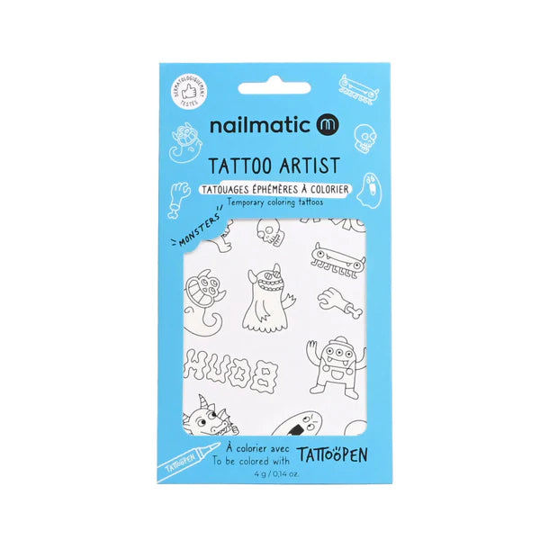 Coloring Tattoo Board Monsters - اكسسوارات التجميل