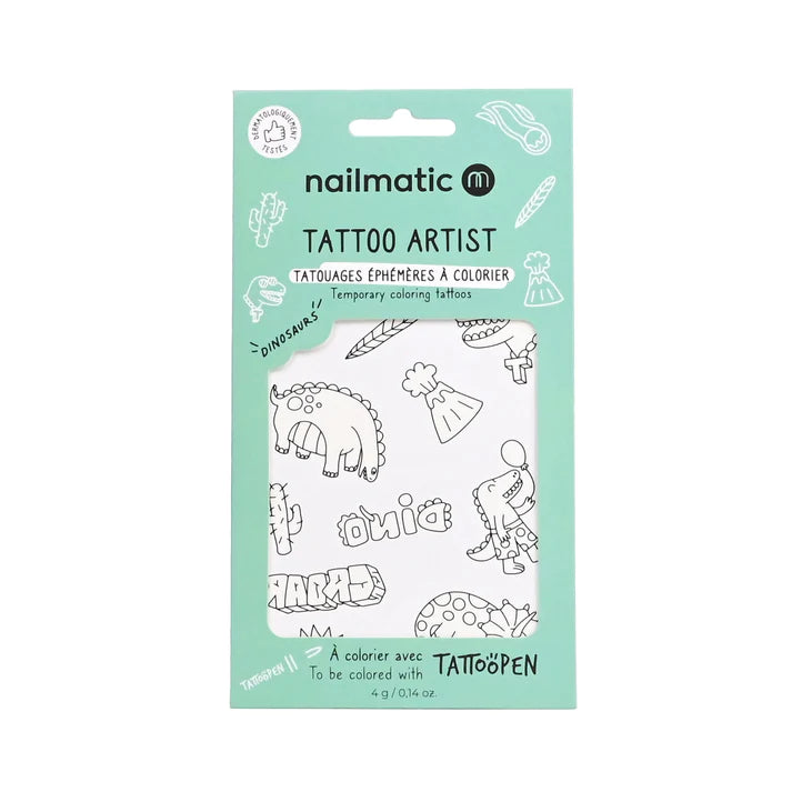 Coloring Tattoo Board Dinosaurs - اكسسوارات التجميل