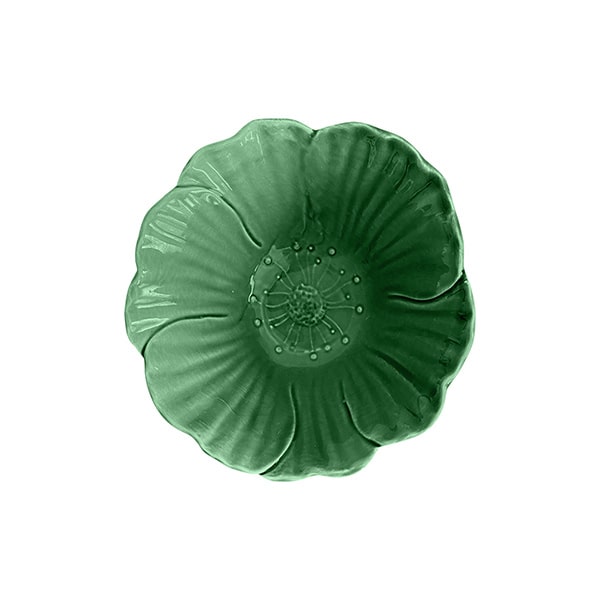 Ceramic Small Flower Bowl - Green - صَحن