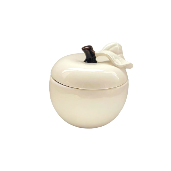 Dolomite Apple Decorative Box - Sand - ديكور المنزل