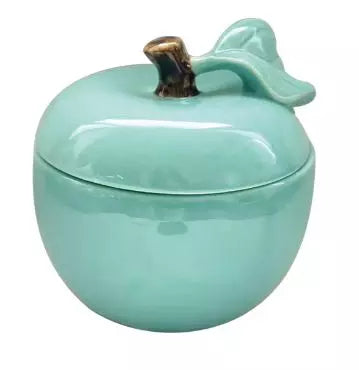 Dolomite Apple Decorative Box - Frosted Blue - ديكور المنزل