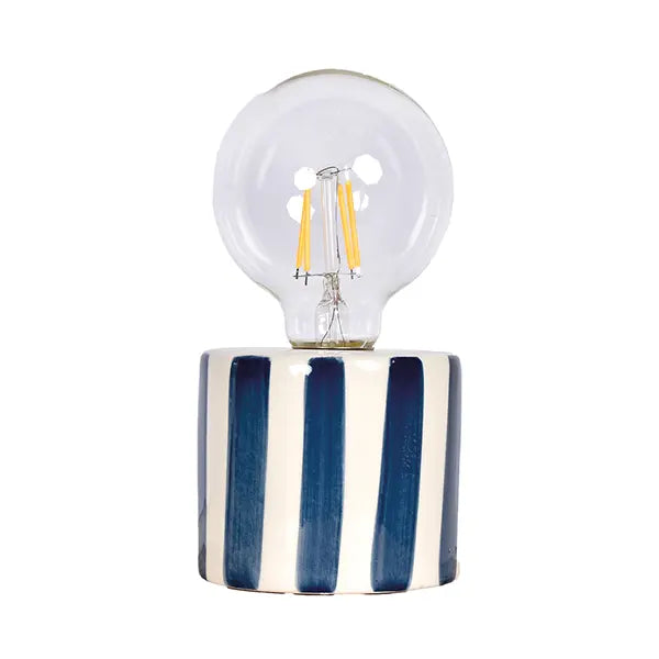 Stripe Decorative Lamp - Frosted Blue - خروف