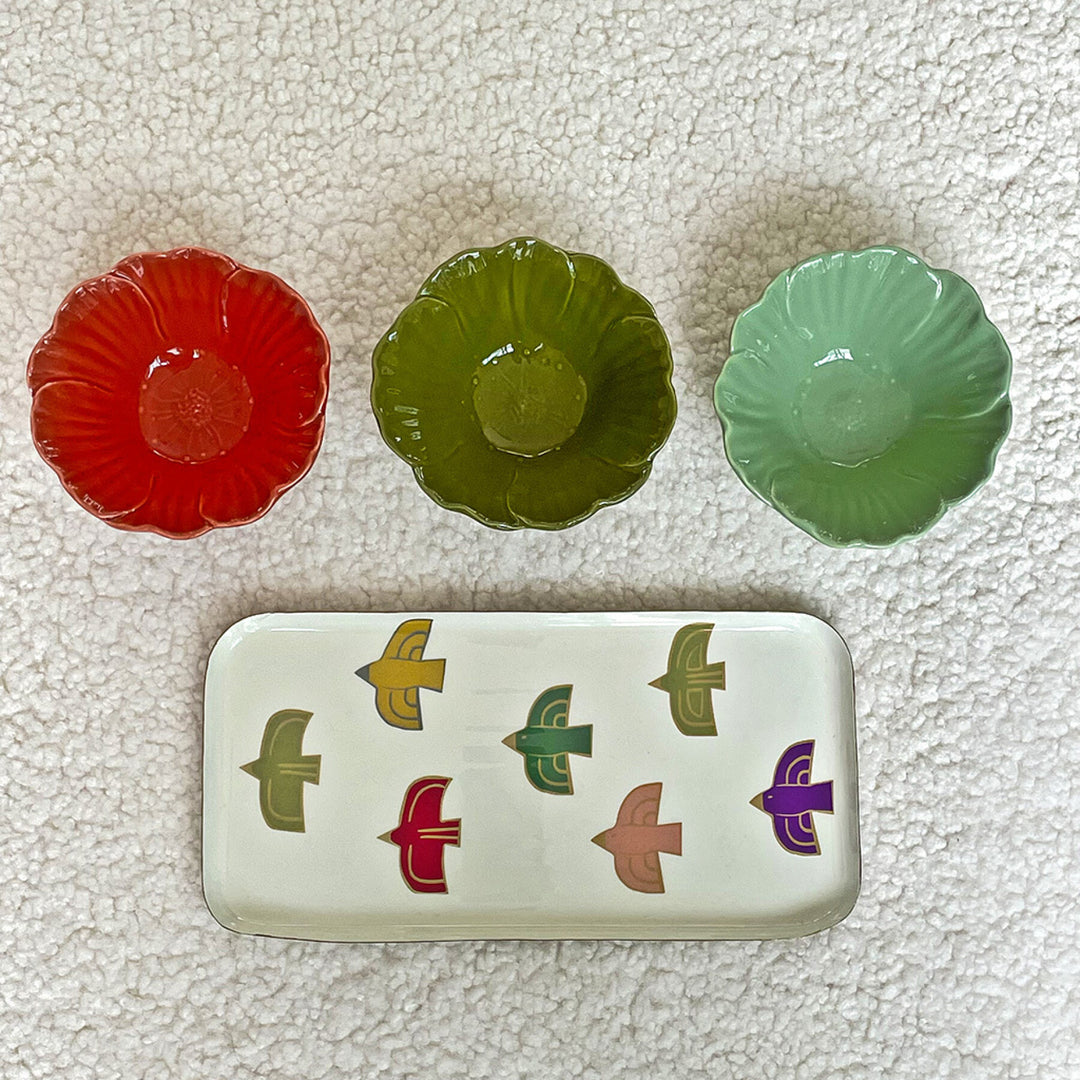 Rectangle Tray - Birds - صينية