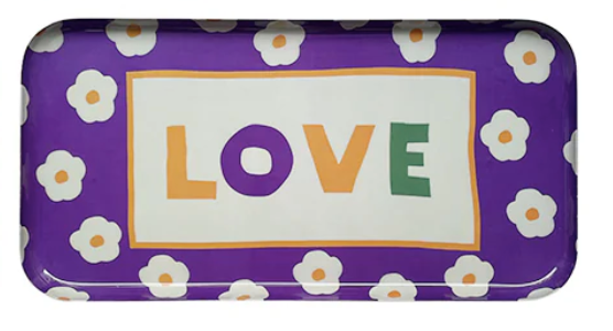 Rectangle Tray - Love Purple - صينية