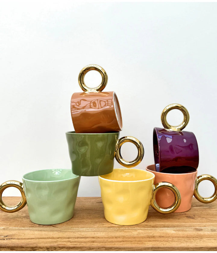 Set Of 2 Mugs Matin Calin - Matcha - أكواب