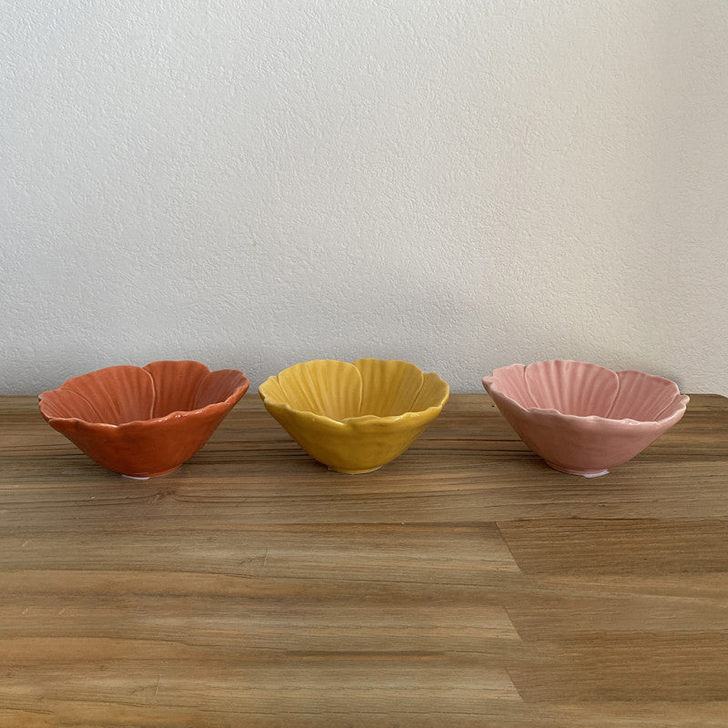 Opjet Ceramic Small Flower Bowl - Saffron - صَحن