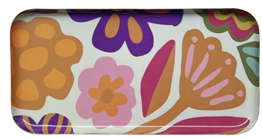 Rectangle Tray - Flower - صينية