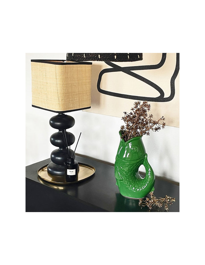 Ceramic Fish Pitcher - Green - ديكور المنزل