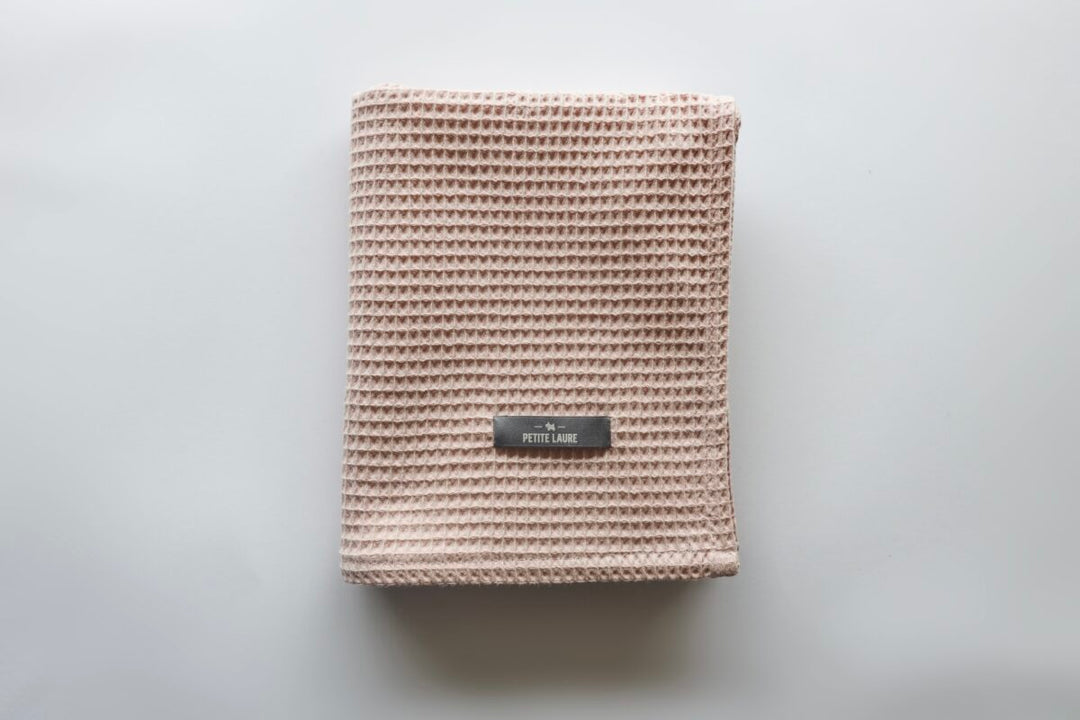 Blanket Cotton Waffle Nude Pink - قماط