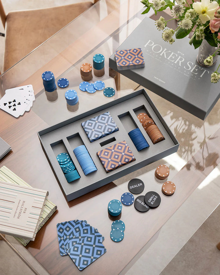 Poker Set - Classic Grey -  ألعاب الطاولة