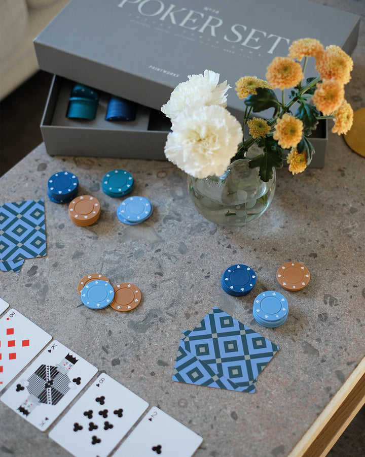 Poker Set - Classic Grey -  ألعاب الطاولة