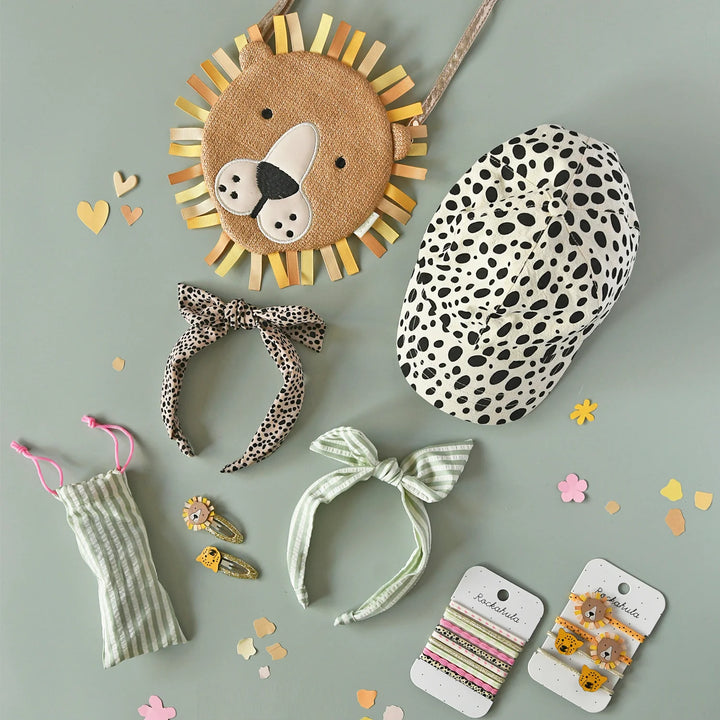 Green Stripy Tie Headband - مستلزمات