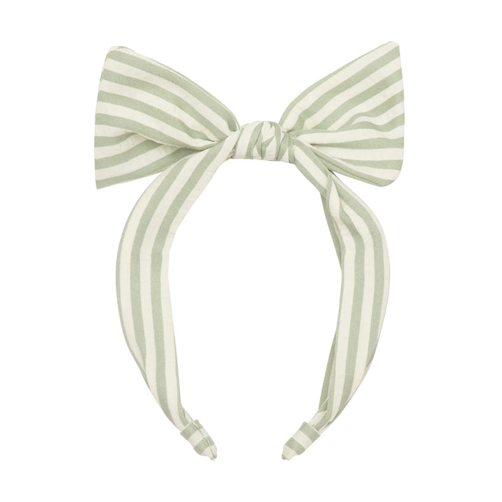 Green Stripy Tie Headband - مستلزمات