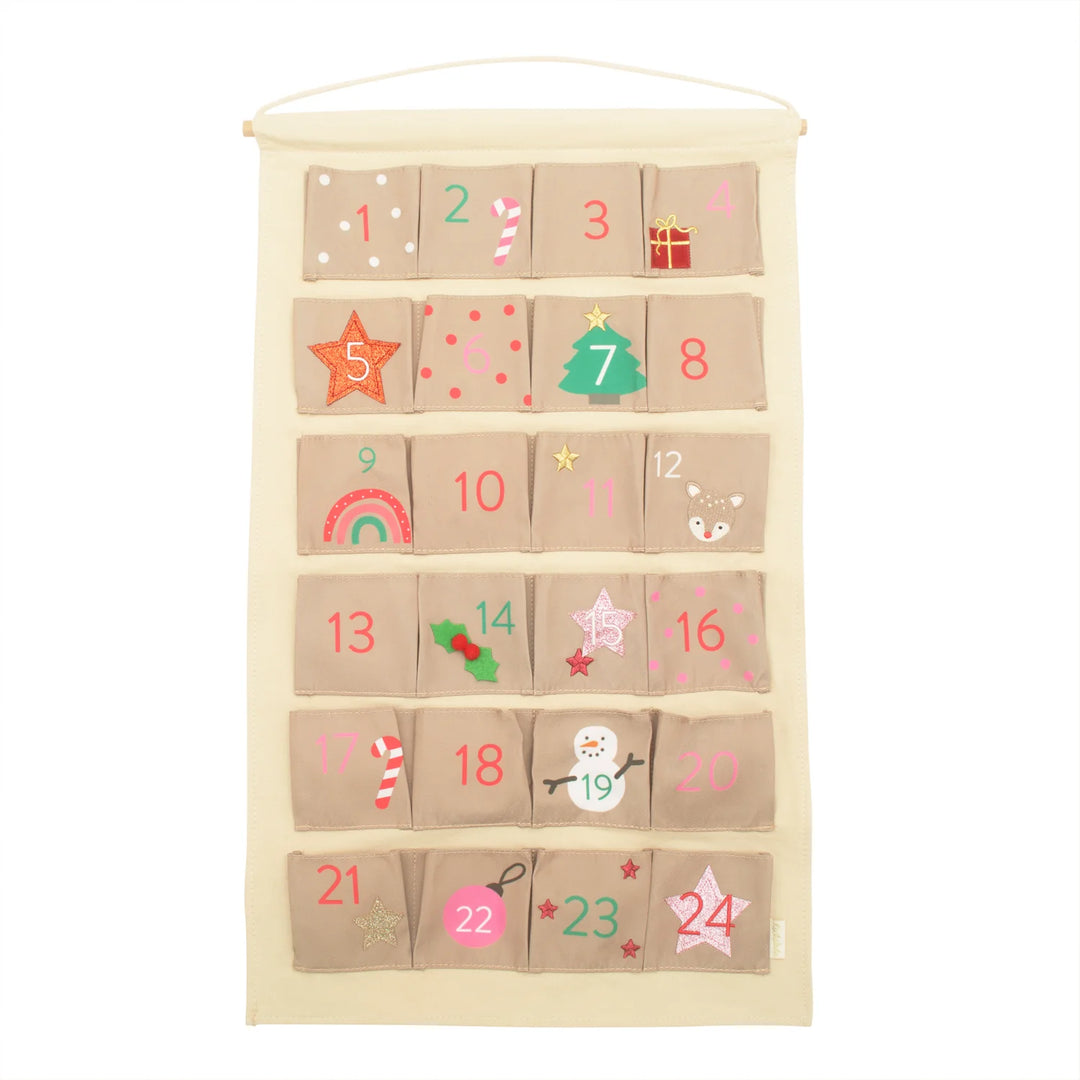 Jolly Christmas Reusable Advent Calendar - مستلزمات