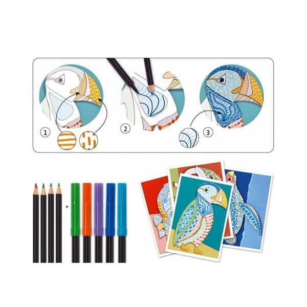 Felt Brushes Motif Art Sea Horses - ألعاب الأطفال