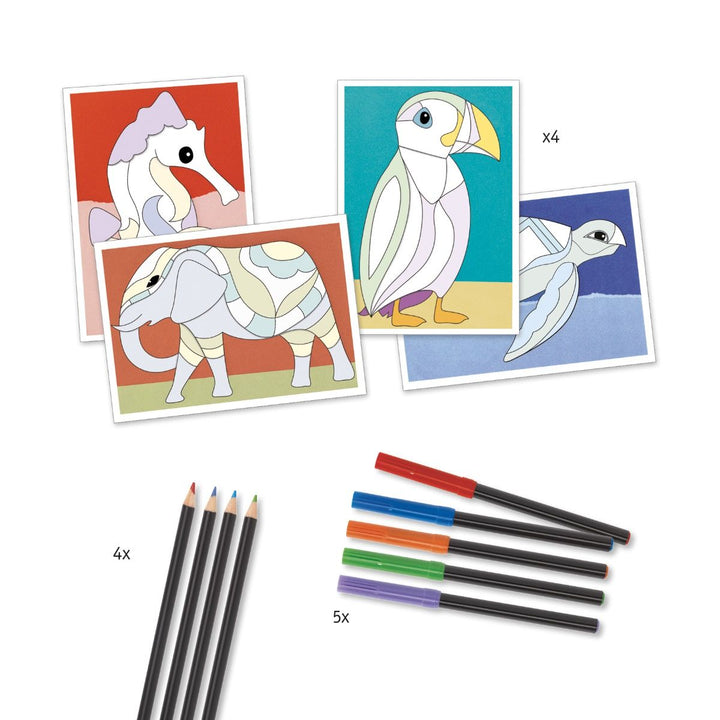 Felt Brushes Motif Art Sea Horses - ألعاب الأطفال