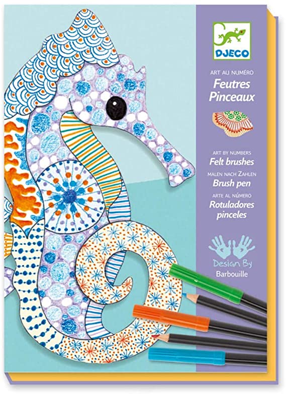 Felt Brushes Motif Art Sea Horses - ألعاب الأطفال