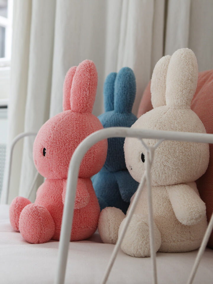 Miffy Sitting Terry Light Grey - لعب الاطفال الطرية