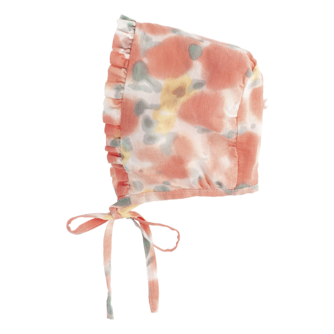 Flower Printed Baby Cap - قبعة