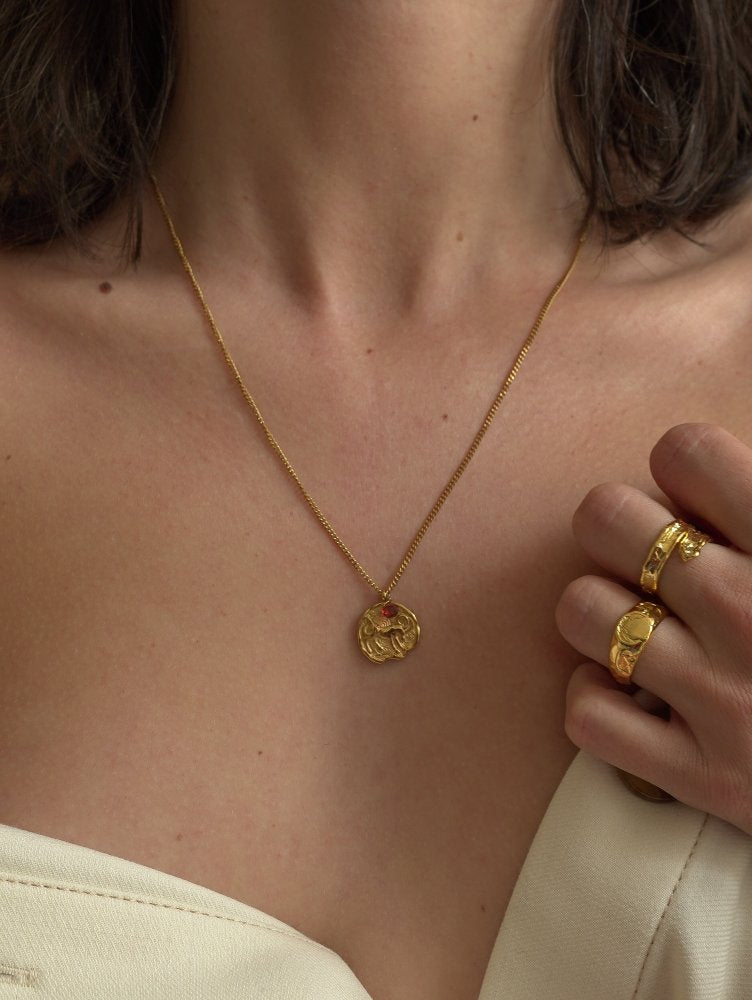 NEW Necklace Astrological sign CAPRICORN - مجوهرات