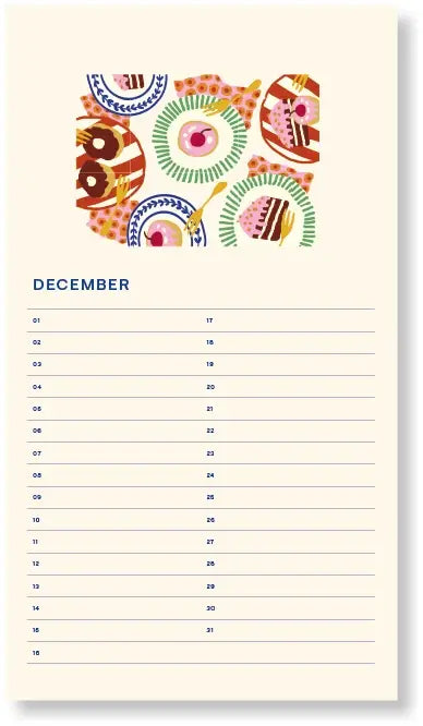 Birthday Calender - Sun Pink - القرطاسية