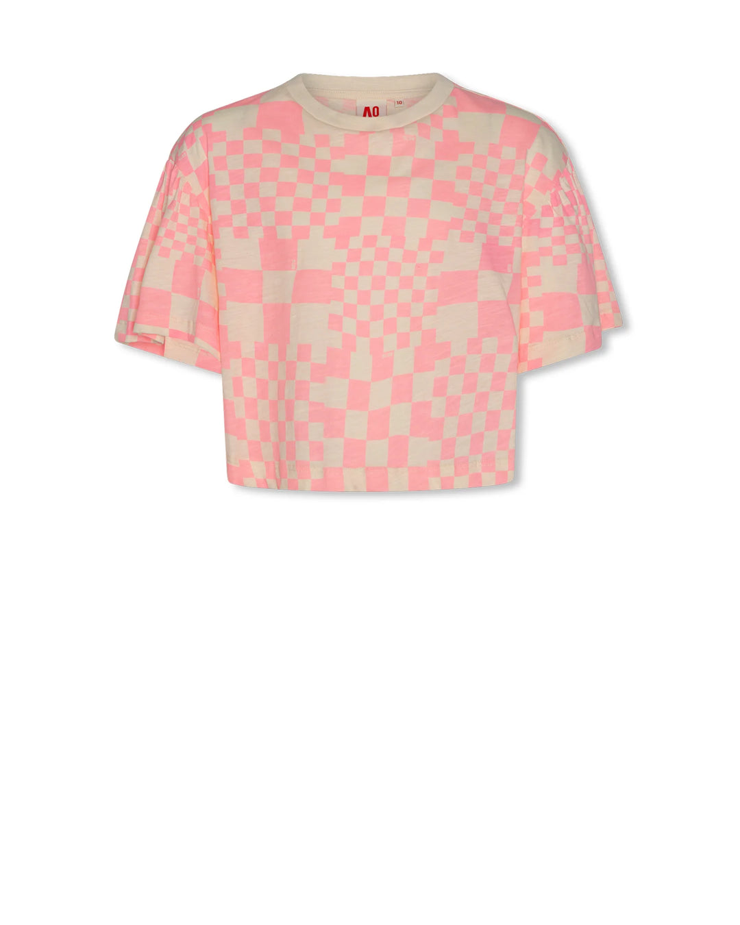Girls Checkerboard Crop T-Shirt – Arbi Cube