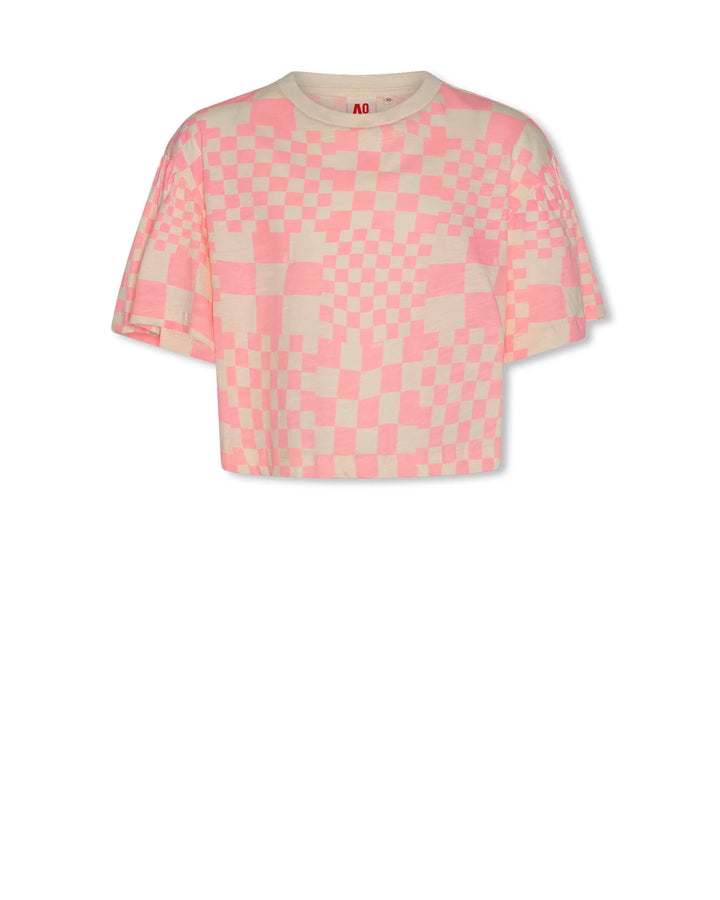 Girls Checkerboard Crop T-Shirt – Arbi Cube