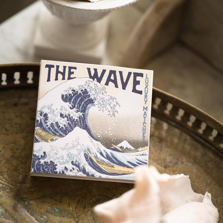 Square Matchbox - Hokusai Wave - عود ثقاب