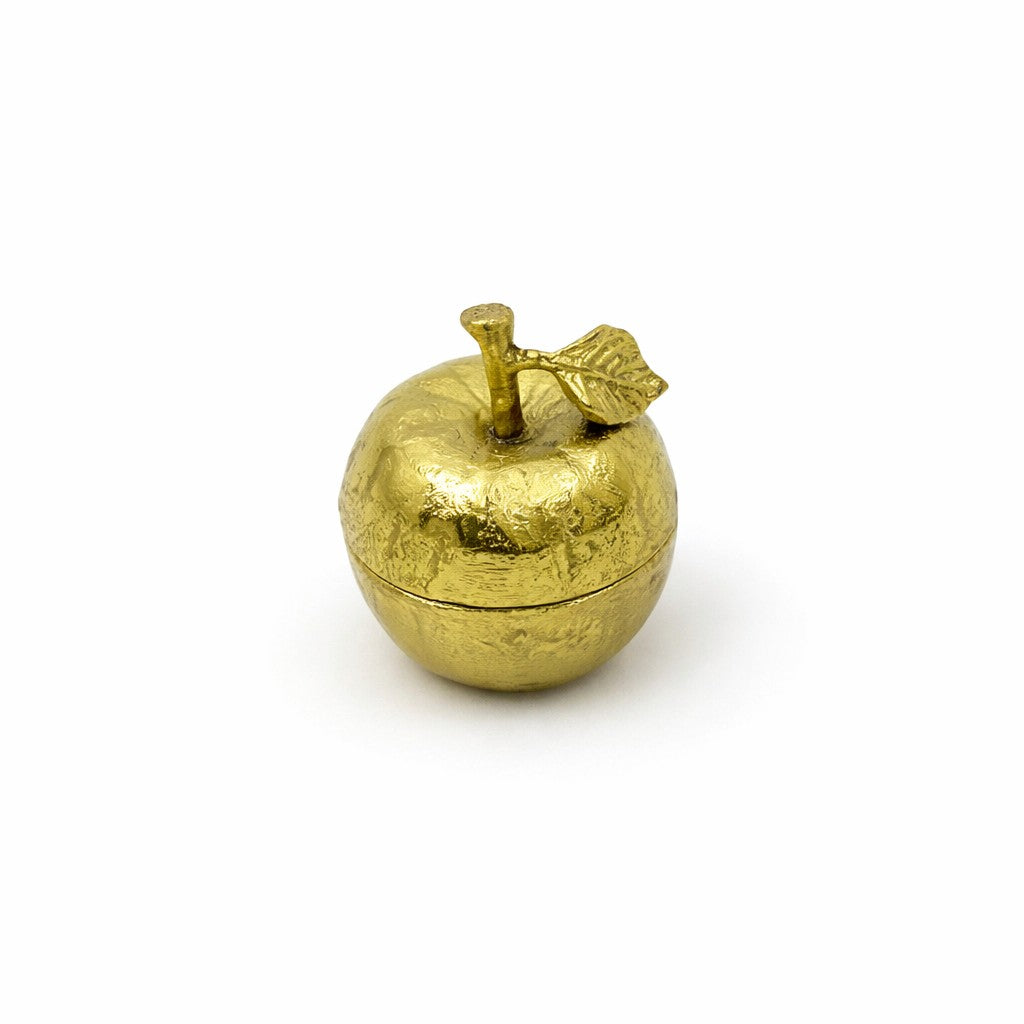 Apple trinket box decorative storage accent