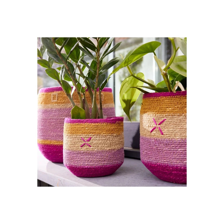 Bohemian Basket – Violine Squares   - شنطة