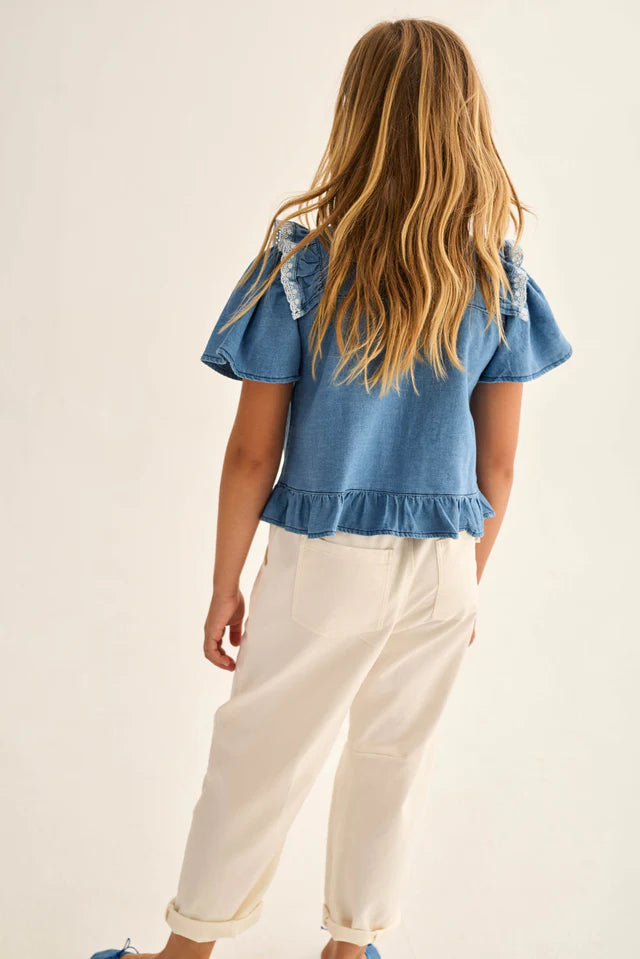 Blouse Girl Azel Denim - ملابس