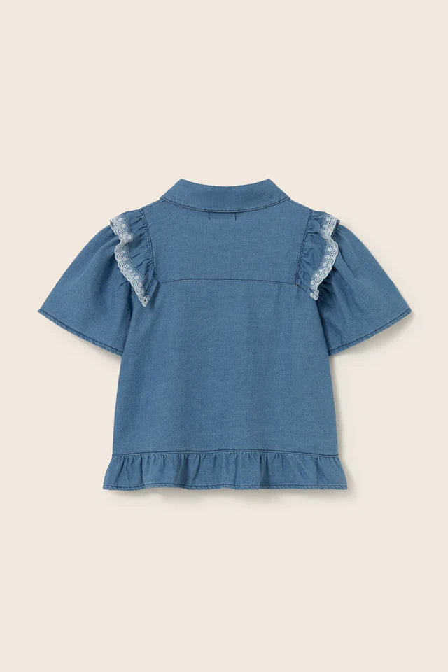 Blouse Girl Azel Denim - ملابس