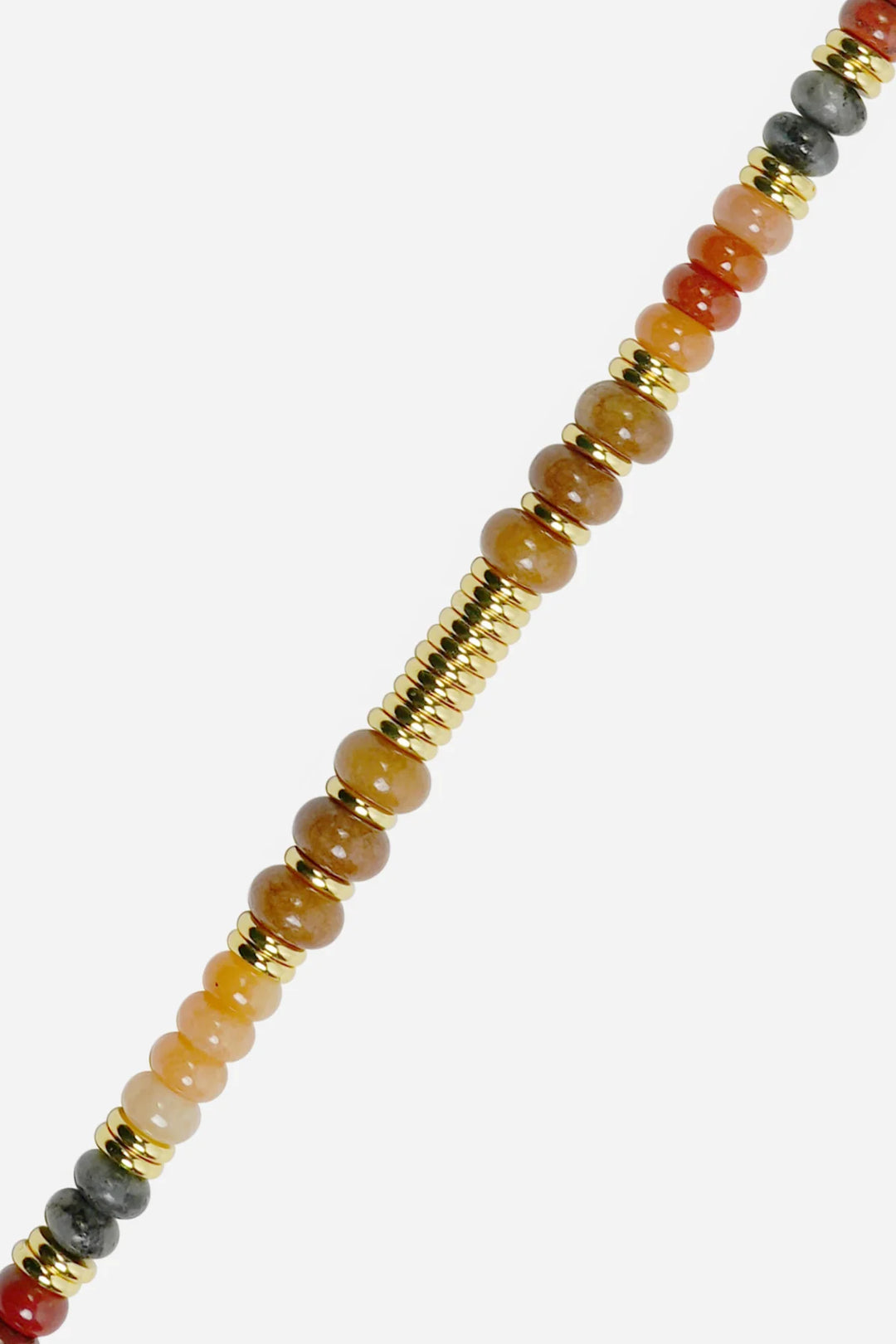 Semi Precious Stone Phone Chain 120cm - Helene - محول الهاتف