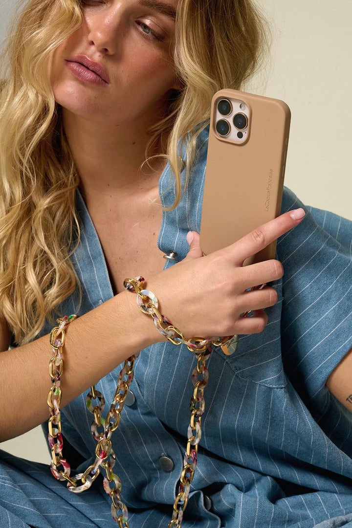 Tortoiseshell Phone Chain 120cm - Cassy - محول الهاتف