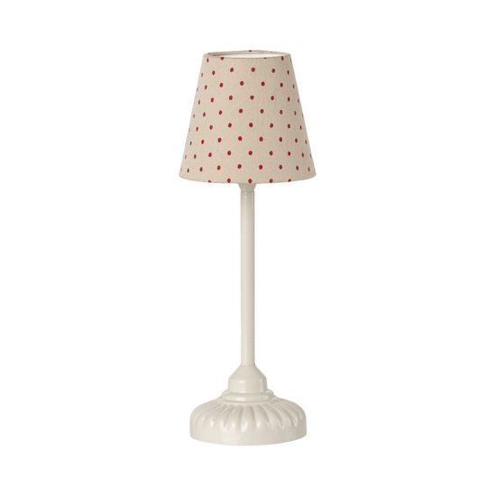 Maileg vintage floor lamp in sand for miniature mouse play