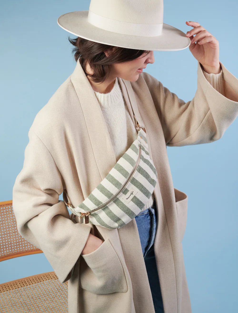Banana Bag Striped - Nicole - مستلزمات