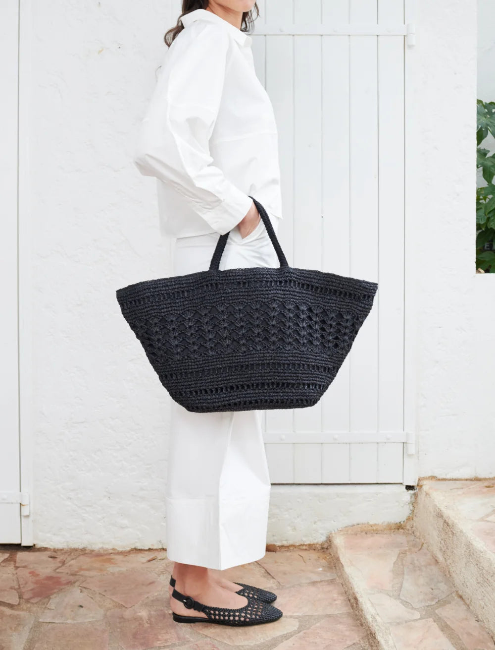 Maxi Rafia Basket  - Albertine - مستلزمات