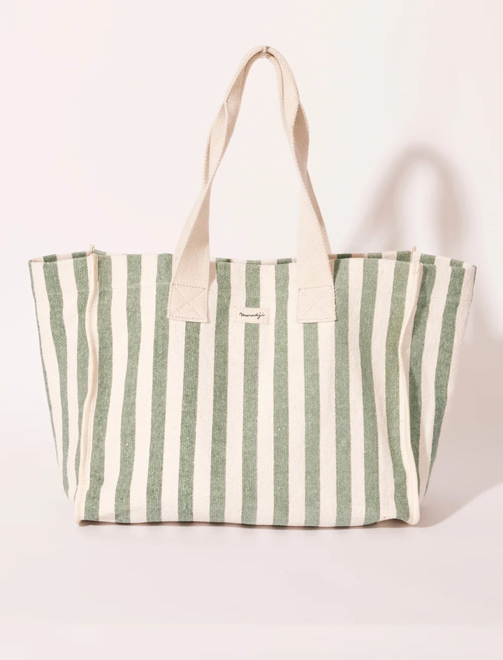 Large Striped Tote Bag - Nina - مستلزمات