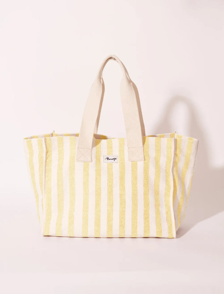 Large Striped Tote Bag - Nina - مستلزمات