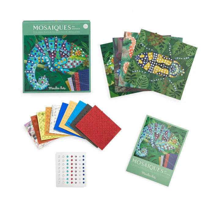 Tout Autour du Monde  Animal Mosaics Craft Kit - ألعاب الأطفال