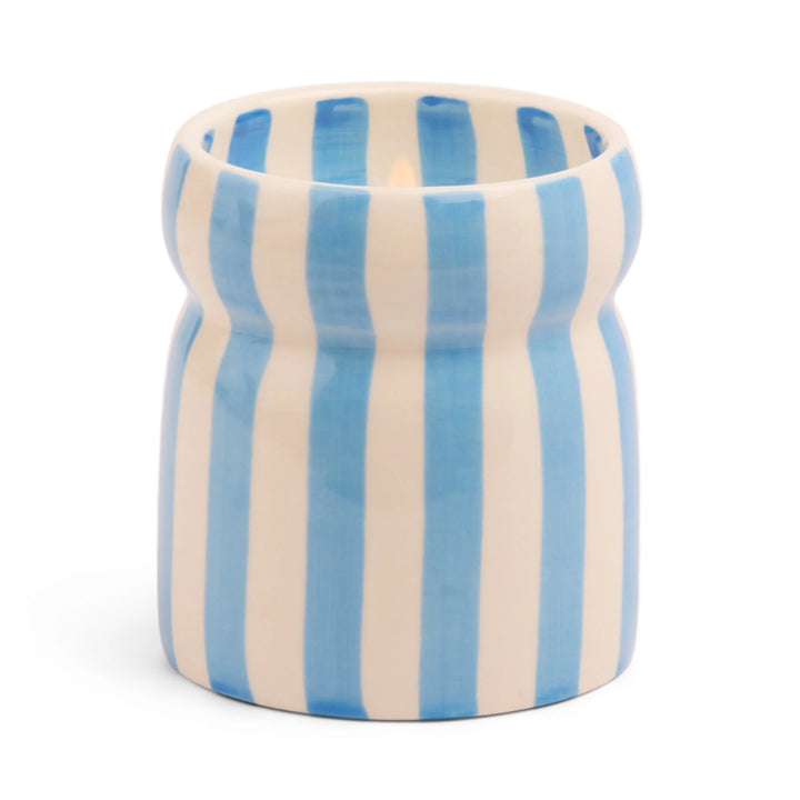 Cabana Striped Ceramic Candle   صابون
