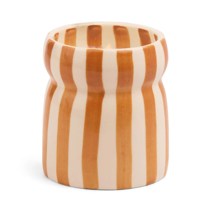 Cabana Striped Ceramic Candle   صابون