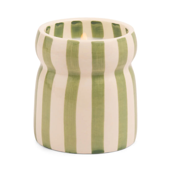 Cabana Striped Ceramic Candle   صابون
