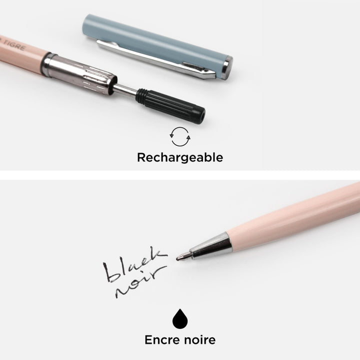 Ballpoint Pencil - Mint & Powder Pink -  شنطة